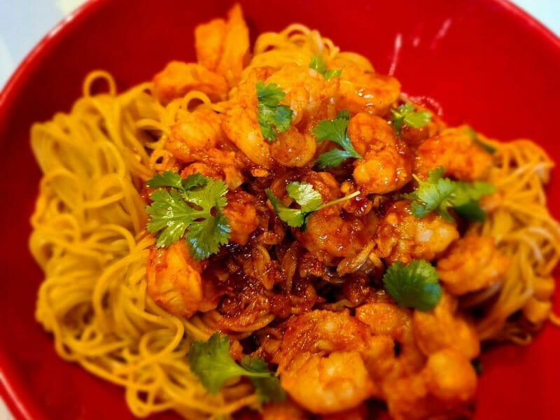 Cliquez pour zoomer ! Bo Bun de crevettes marinées Thermomix par sweety_sev