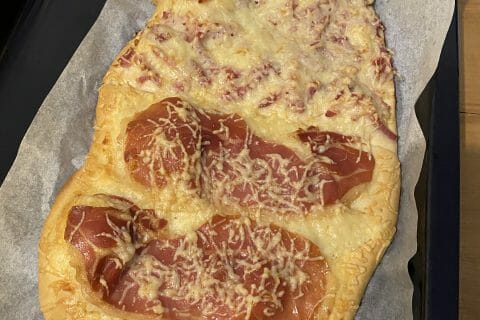 Cliquez pour zoomer ! Fougasse chèvre et lardons Thermomix par mamome