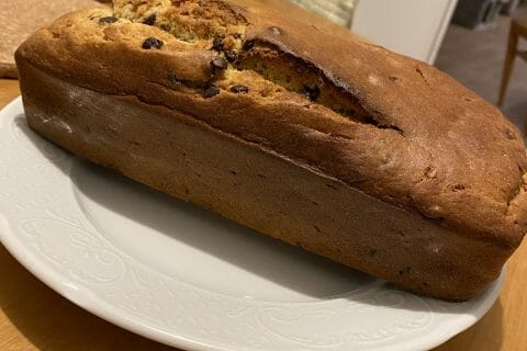 Cliquez pour zoomer ! Cake banane et pépites de chocolat Thermomix par mamome