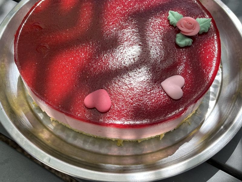 Cliquez pour zoomer ! Bavarois aux framboises Thermomix par sandrine_639