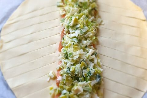 Cliquez pour zoomer ! Feuilleté saumon et poireaux Thermomix par mamoune4