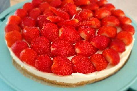 Cliquez pour zoomer ! Tarte aux fraises sans cuisson Thermomix par mamoune4