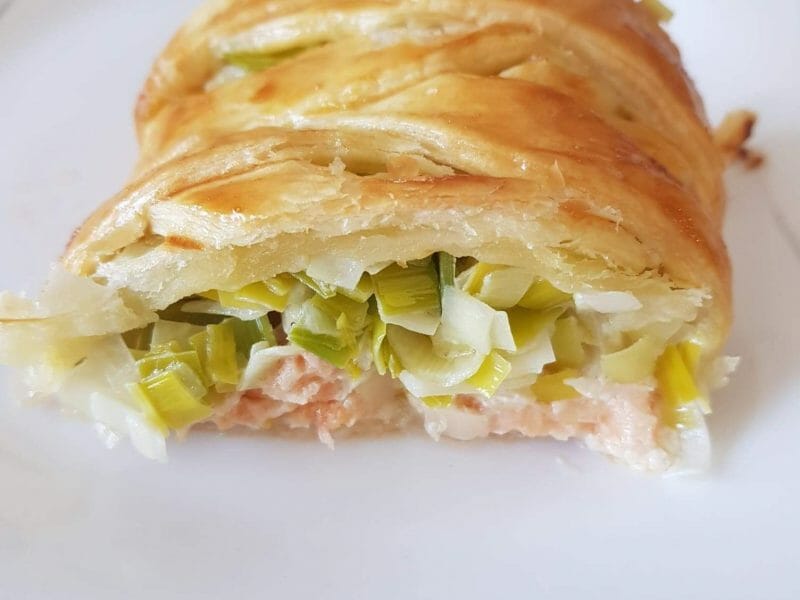 Cliquez pour zoomer ! Feuilleté saumon et poireaux Thermomix par mamoune4