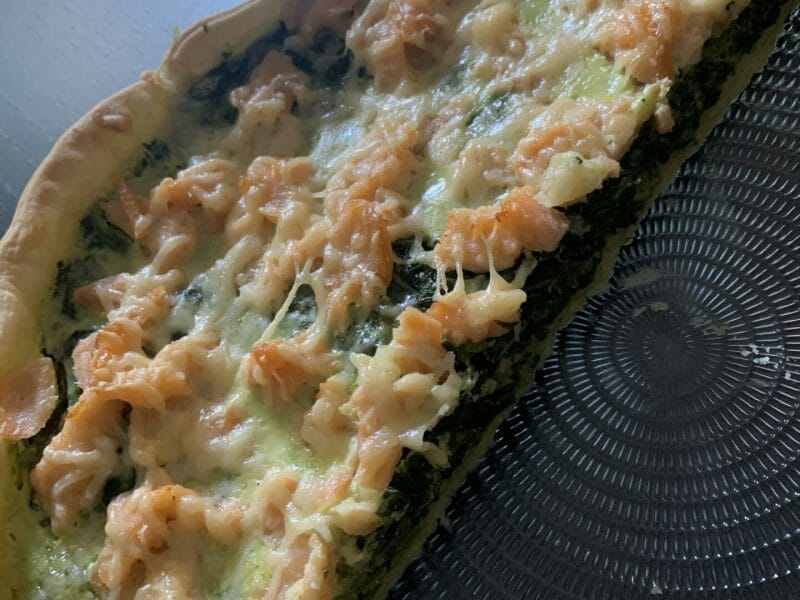Cliquez pour zoomer ! Tarte épinards, saumon et chèvre Thermomix par ophelie_vrn
