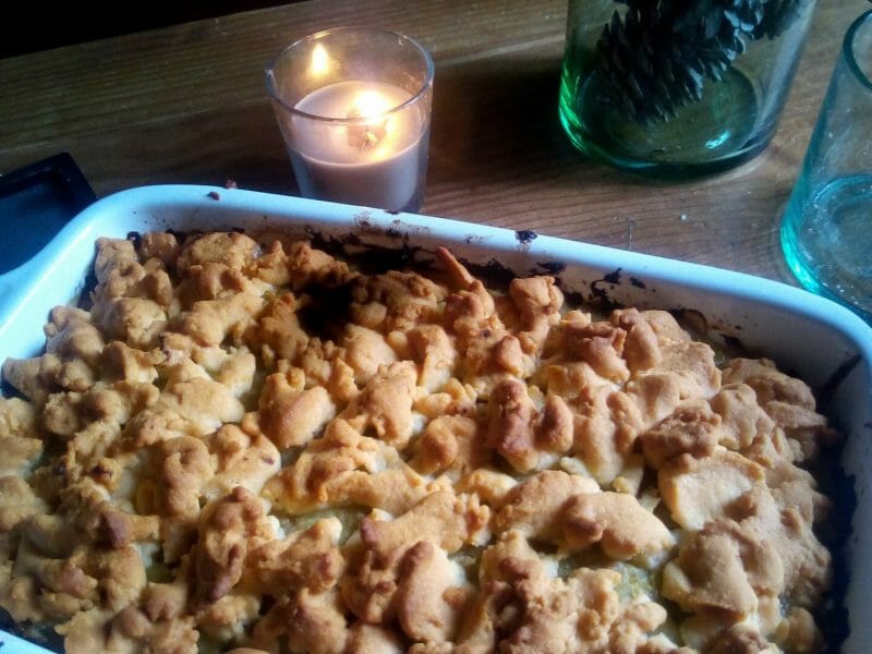 Cliquez pour zoomer ! Crumble poulet, courgettes et parmesan Thermomix par collibry