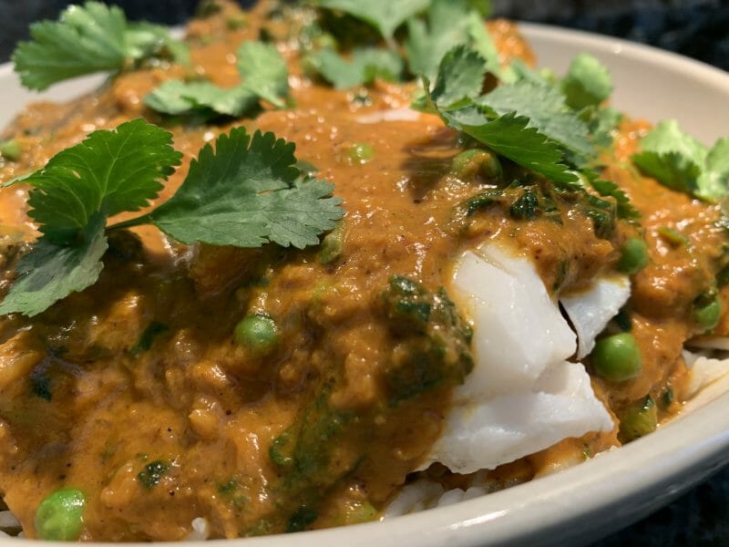 Cliquez pour zoomer ! Curry de poisson au lait de coco Thermomix par lacathaucoin