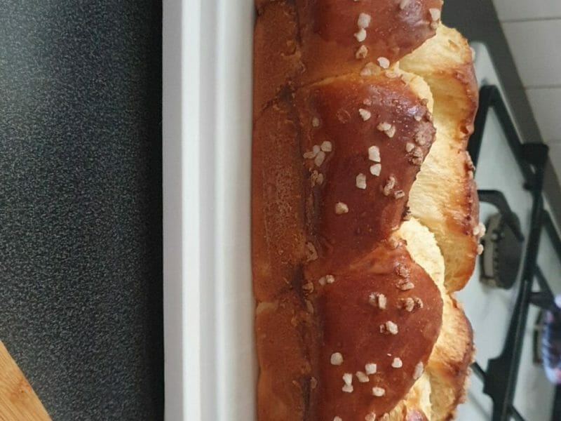 Cliquez pour zoomer ! Brioche tressée à la mie filante Thermomix par cissouna