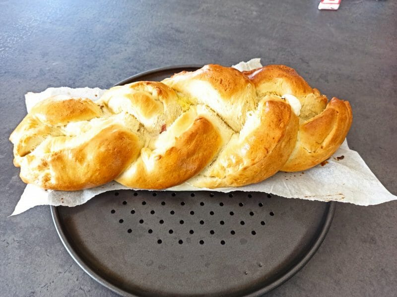 Cliquez pour zoomer ! Brioche salée jambon fromage Thermomix par fannymick