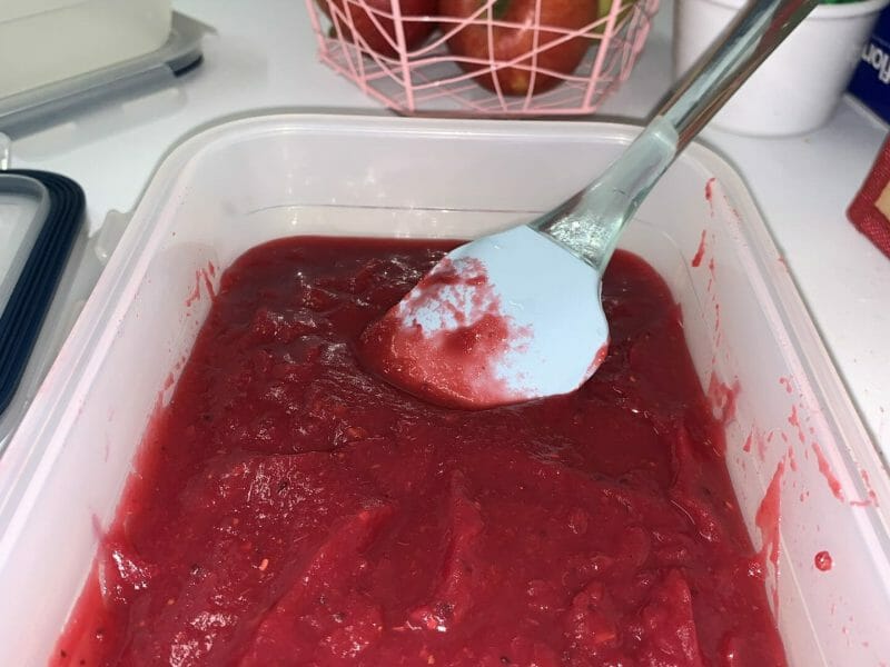 Cliquez pour zoomer ! Compote pomme framboise Thermomix par jeannemrcr