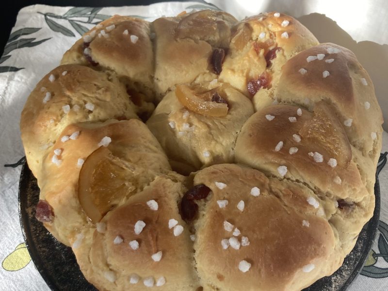 Cliquez pour zoomer ! Brioche mascarpone et fruits confits Thermomix par ninettenette