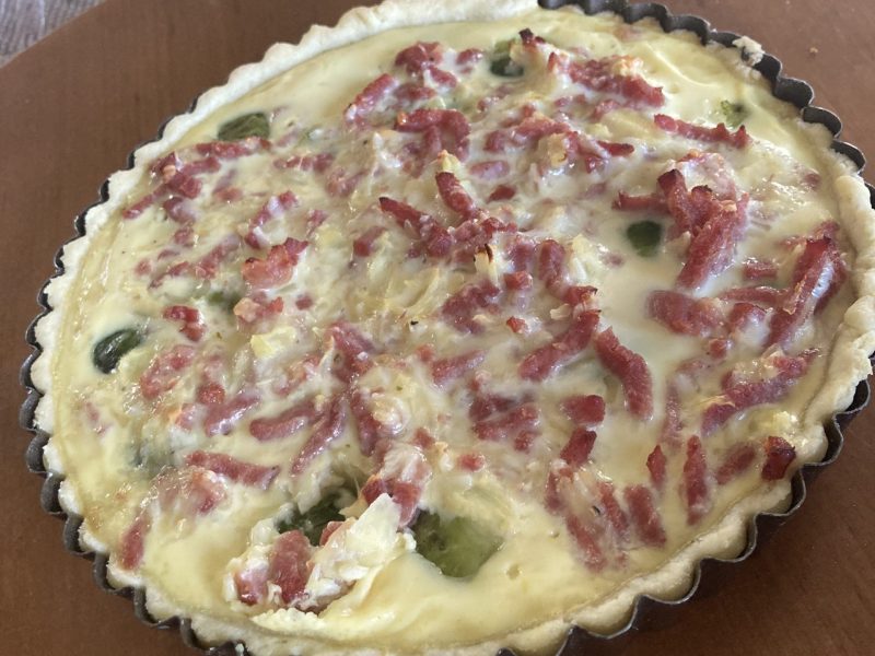 Cliquez pour zoomer ! Quiche aux choux de Bruxelles et lardons Thermomix par ninettenette