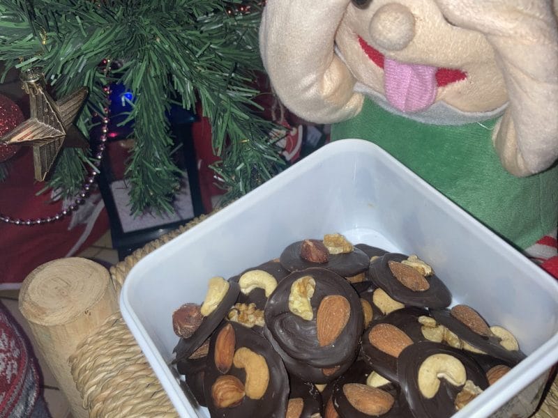 Cliquez pour zoomer ! Mendiants au chocolat Thermomix par ninettenette