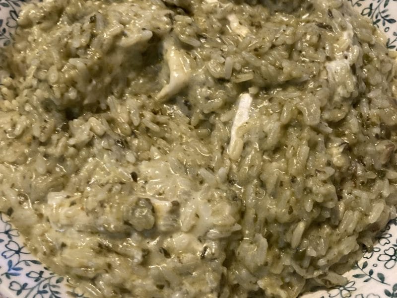 Cliquez pour zoomer ! Risotto chèvre épinards Thermomix par ninettenette