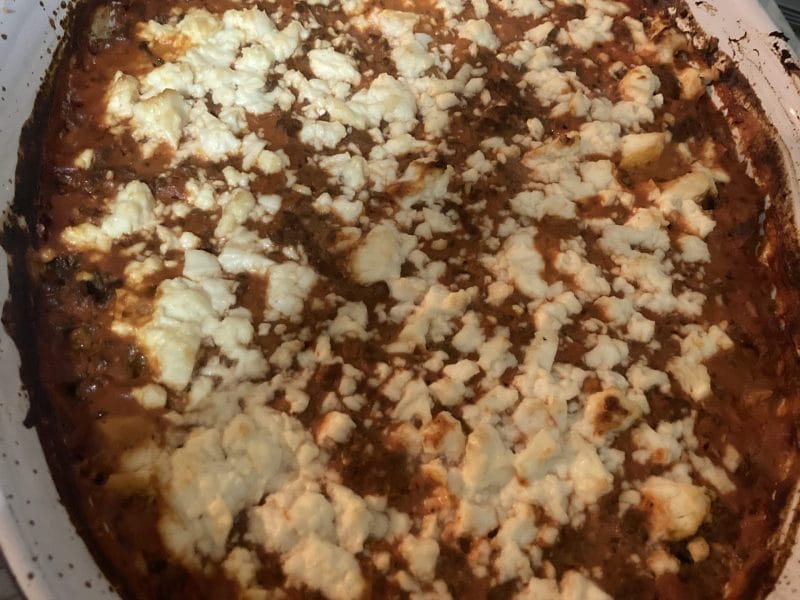 Cliquez pour zoomer ! Casserole de patates douces à la viande hachée et fêta Thermomix par ninettenette