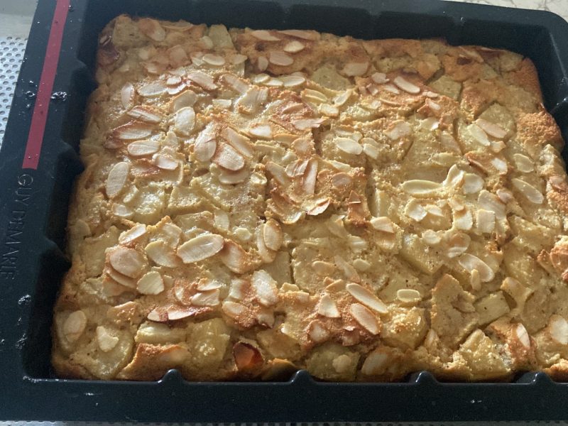 Cliquez pour zoomer ! Clafoutis aux pêches Thermomix par ninettenette