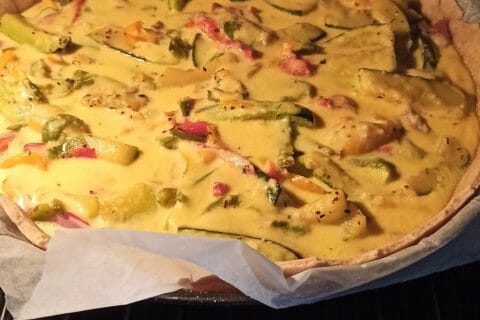 Cliquez pour zoomer ! Quiche poivrons et courgettes Thermomix par magf86