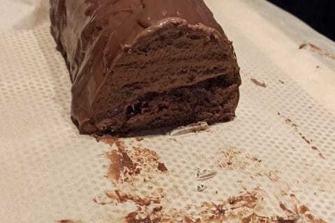 Cliquez pour zoomer ! Bûche mousse au chocolat Thermomix par magf86