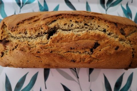 Cliquez pour zoomer ! Cake banane et pépites de chocolat Thermomix par virginie62223