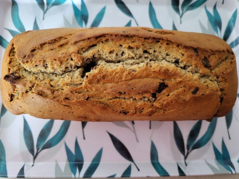 Cliquez pour zoomer ! Cake banane et pépites de chocolat Thermomix par virginie62223