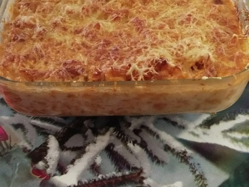 Cliquez pour zoomer ! Gratin de torsades aux merguez Thermomix par as26