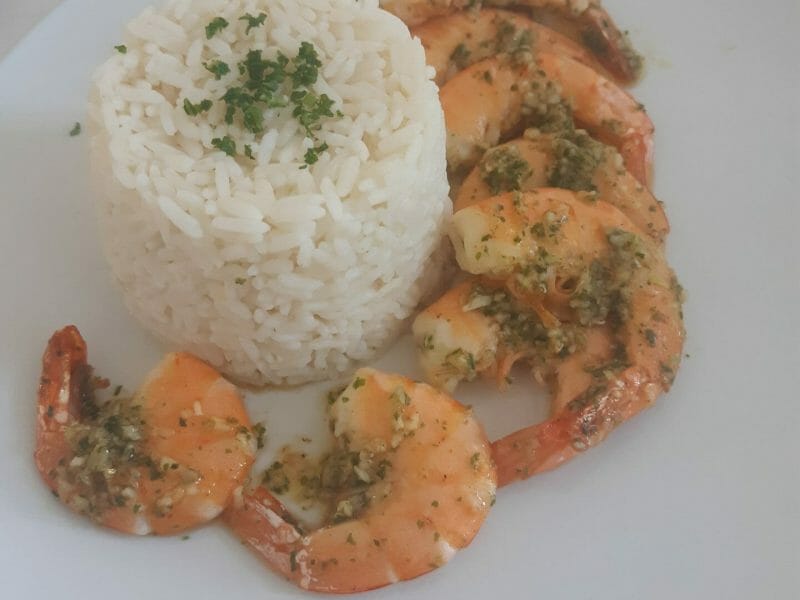 Cliquez pour zoomer ! Crevettes à l’ail Thermomix par joyciie