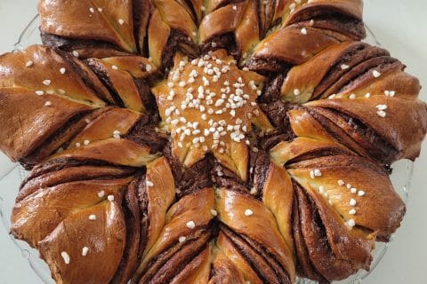 Cliquez pour zoomer ! Brioche étoilée au Nutella Thermomix par joyciie