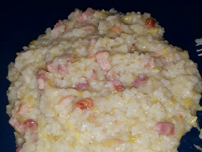 Cliquez pour zoomer ! Risotto poireaux et lardons Thermomix par caroline_1806