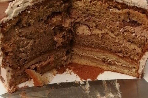 Cliquez pour zoomer ! Layer cake Kinder Bueno au Thermomix