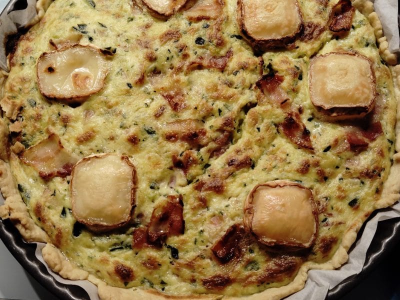 Cliquez pour zoomer ! Tarte courgette, jambon & chèvre Thermomix par 49000@06600