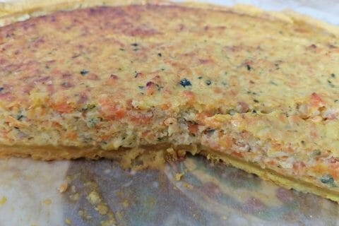 Cliquez pour zoomer ! Tarte courgettes et carottes Thermomix par Lolobibop