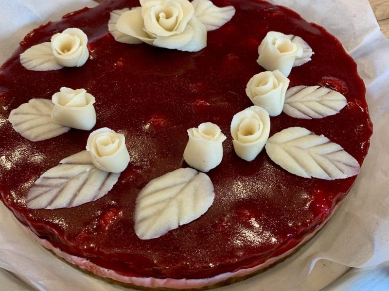 Cliquez pour zoomer ! Bavarois aux fraises Thermomix par Catcat