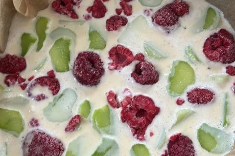Cliquez pour zoomer ! Clafoutis à la rhubarbe Thermomix par maya57660