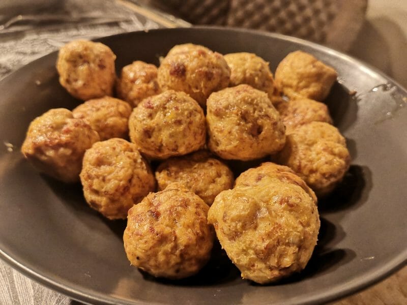 Cliquez pour zoomer ! Boulettes de poulet au chorizo Thermomix par nougatine12
