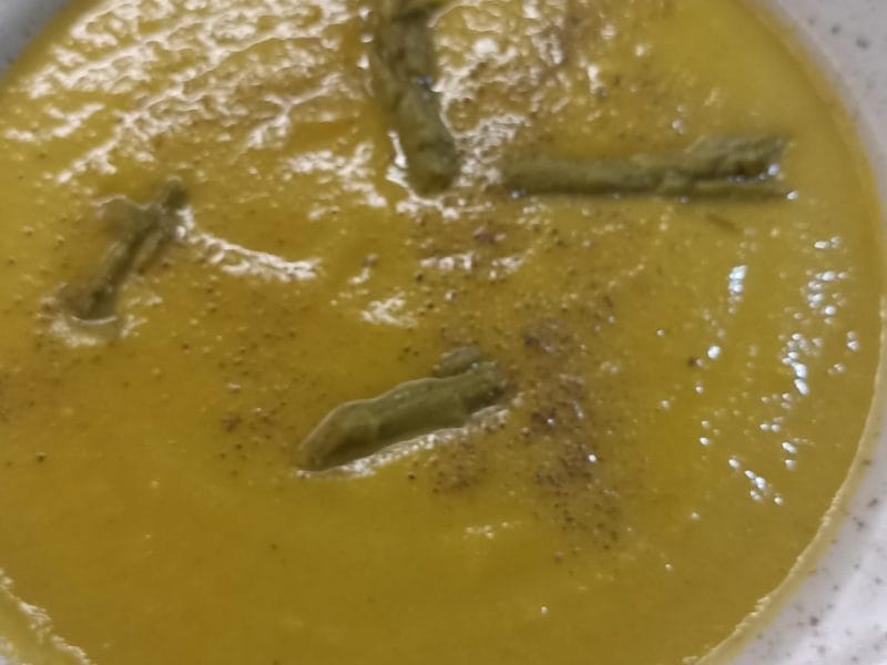 Cliquez pour zoomer ! Velouté d’asperges et carottes Thermomix par Castor