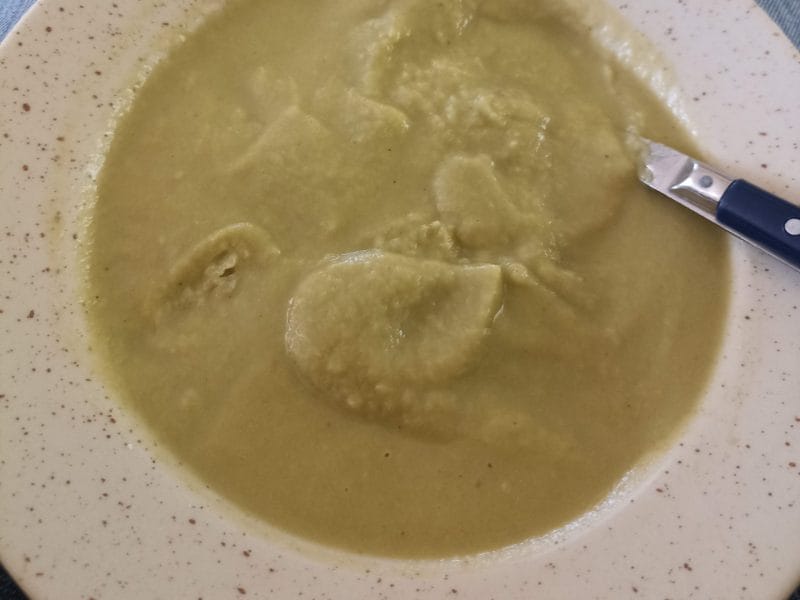 Cliquez pour zoomer ! Potage brocoli et poireaux Thermomix par Castor