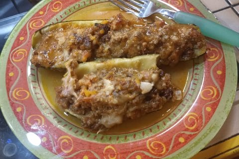 Cliquez pour zoomer ! Courgettes farcies à la viande hachée Thermomix par Castor