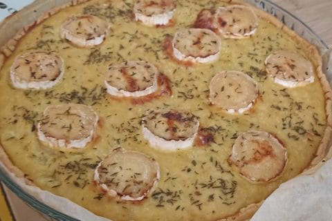 Cliquez pour zoomer ! Quiche oignons, chèvre et miel Thermomix par Castor