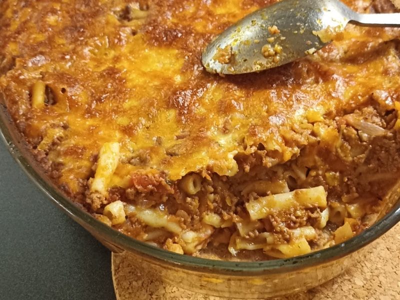 Cliquez pour zoomer ! Gratin de macaroni à la bolognaise Thermomix par Castor
