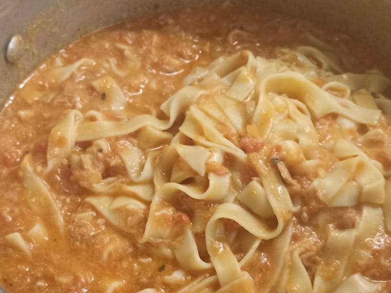 Cliquez pour zoomer ! Pâtes à la sauce au thon Thermomix par Castor