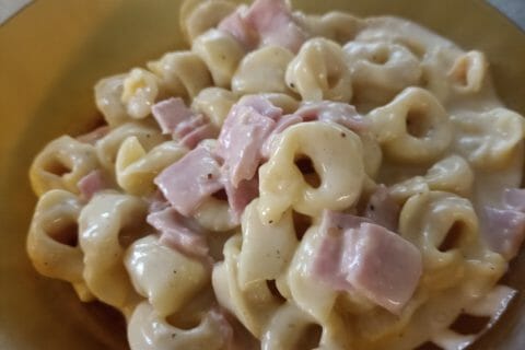 Cliquez pour zoomer ! Tortellini sauce crémeuse au jambon Thermomix par Castor