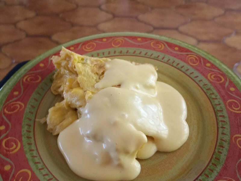 Cliquez pour zoomer ! Omelette et sauce au parmesan Thermomix par Castor