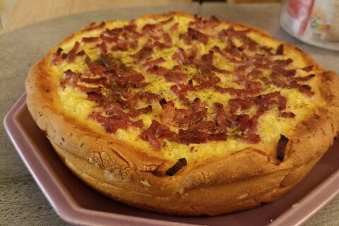 Cliquez pour zoomer ! Zwiebelkuchen – gâteau aux oignons Thermomix par Castor