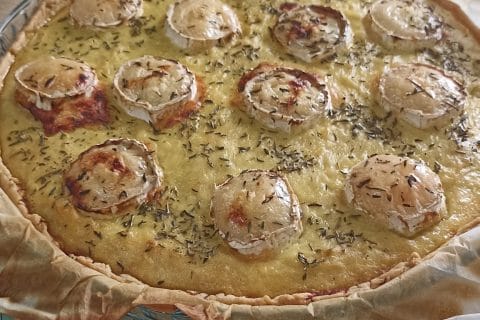 Cliquez pour zoomer ! Quiche oignons, chèvre et miel Thermomix par Castor