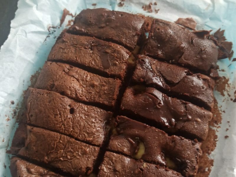 Cliquez pour zoomer ! Brownie fondant choco-banane Thermomix par elowdiie_2