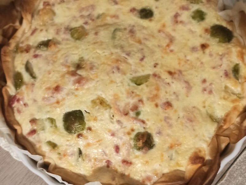 Cliquez pour zoomer ! Quiche aux choux de Bruxelles et lardons Thermomix par elowdiie_2