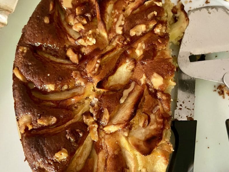 Cliquez pour zoomer ! Gâteau à la semoule et aux pommes Thermomix par Hinata94