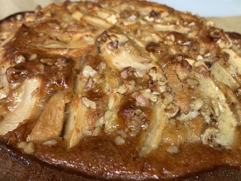 Cliquez pour zoomer ! Gâteau à la semoule et aux pommes Thermomix par Hinata94