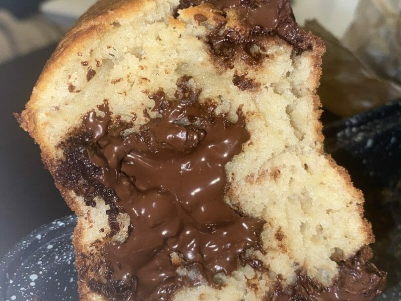 Cliquez pour zoomer ! Cake banane et pépites de chocolat Thermomix par melny78