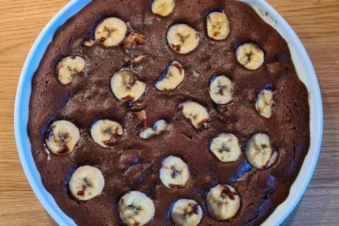 Cliquez pour zoomer ! Brownie fondant choco-banane Thermomix par mpl77