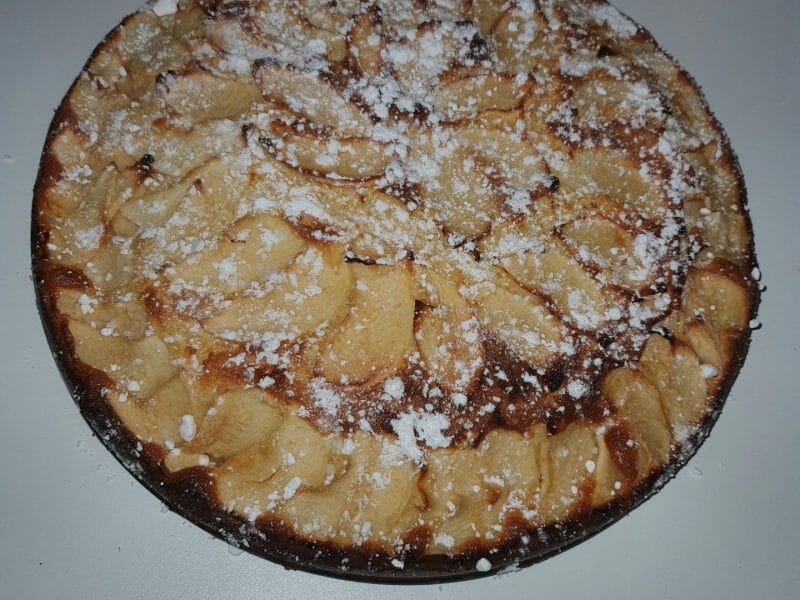 Cliquez pour zoomer ! Gâteau aux pommes et mascarpone Thermomix par khadijoubn